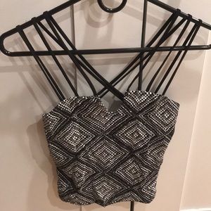 NWOT Sparkly Crop Top